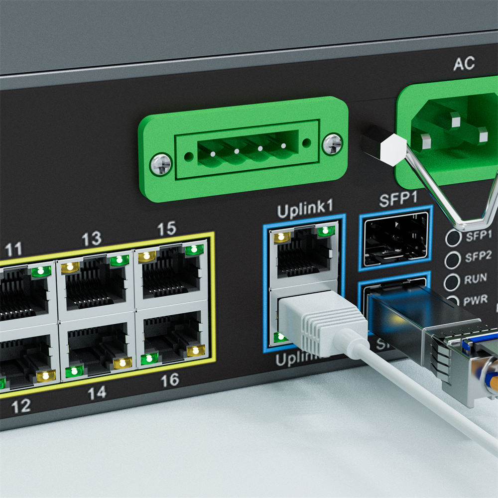 16 Port PoE LED Intelligent Switch Based On IEEE802.3BT Standard manufacturer,16 Port PoE LED